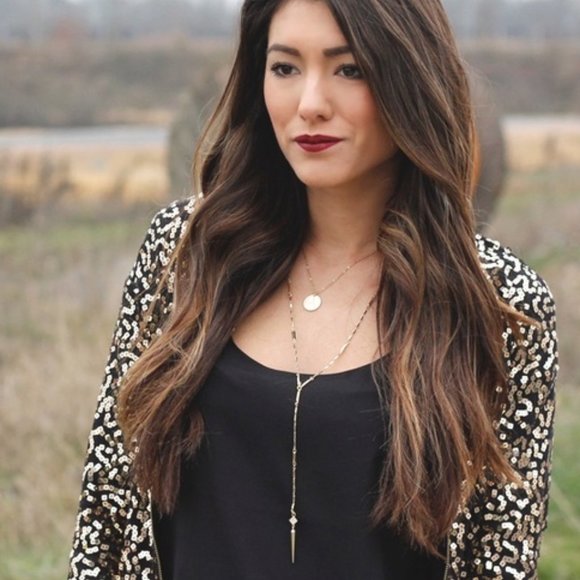 Stella & Dot [GOLD]⚜️Bianca Lariat Necklace - Picture 2 of 9